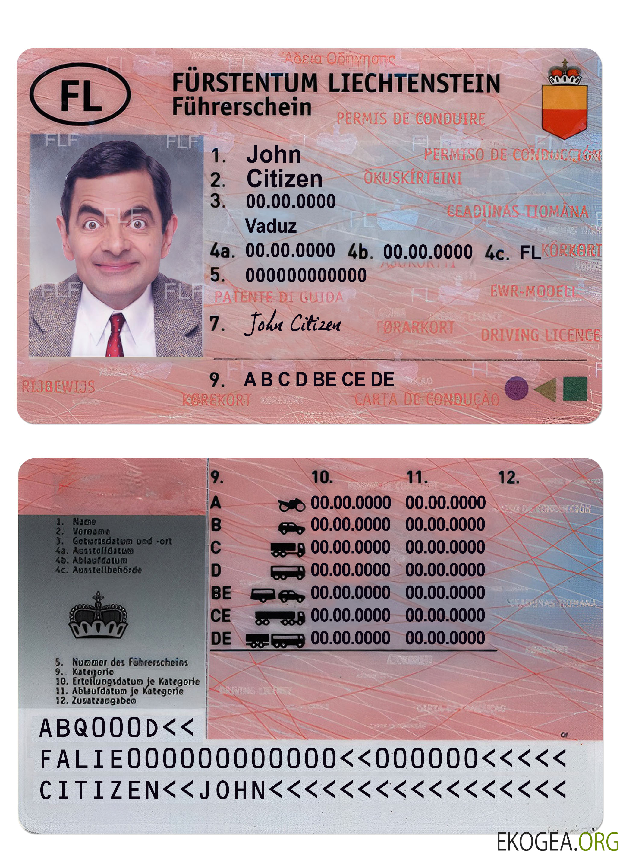 Liechtenstein template